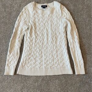 Cream Lands End Sweater